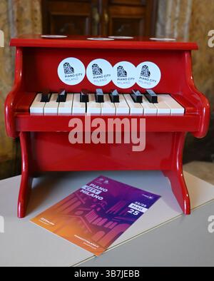 Mailand, . Mai 2025. Mailand, Italien KLAVIERSTADT MAILAND institutionelle Präsentation des Festivals vom 23. Bis 25. Mai in Mailand auf dem Foto: Independent Photo Agency/Alamy Live News Stockfoto