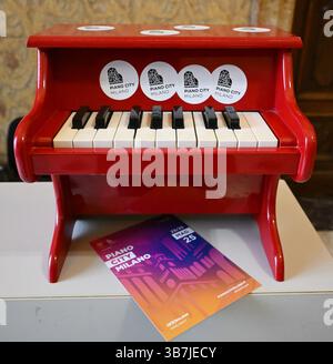 Mailand, . Mai 2025. Mailand, Italien KLAVIERSTADT MAILAND institutionelle Präsentation des Festivals vom 23. Bis 25. Mai in Mailand im Foto:PIANO CITY MILANO Credit: Independent Photo Agency/Alamy Live News Stockfoto