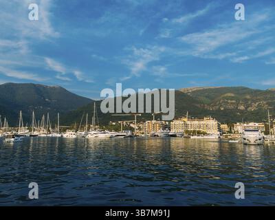 Porto Montenegro Yacht. Elite Bereich von Tivat in Montenegro Stockfoto