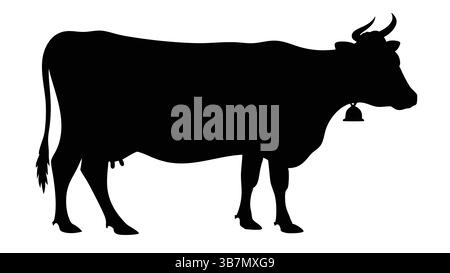 Kuh und Kalb SVG Cut File für Cricut und Silhouette, EPS, Vektor Stock Vektor