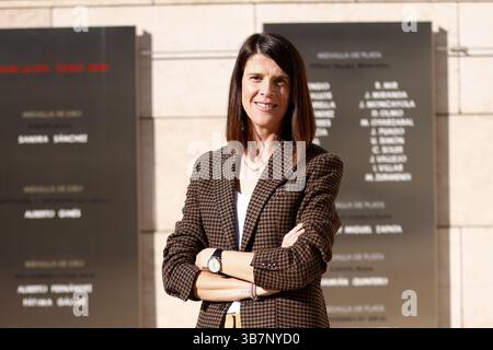 13. März 2024, Madrid, SPANIEN: Ruth Beitia nimmt an der II. Konferenz der Frauen im spanischen Sport Teil, die am 13. März 2024 im spanischen Olympischen Komitee COE stattfand. (Kreditbild: © Oscar J. Barroso/AFP7 via ZUMA Press Wire) Stockfoto