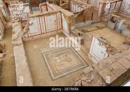 Terrassenhäuser in Ephesus Stockfoto