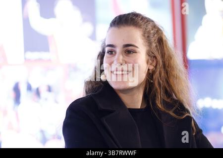 13. März 2024, Madrid, SPANIEN: Laura Fuertes nimmt an der II. Konferenz der Frauen im spanischen Sport Teil, die am 13. März 2024 im spanischen Olympischen Komitee COE stattfand. (Kreditbild: © Oscar J. Barroso/AFP7 via ZUMA Press Wire) Stockfoto