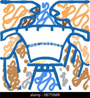 hoover-Dam-Icon-Illustration Stock Vektor