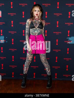 6. Juli 2024, London, Vereinigtes Königreich: Ellie Charnley AKA Sukinya nimmt an der NOM!NAL Rooftop Music Takeover im Smithfield Teil. (Credit Image: © Mario Mitsis/SOPA Images via ZUMA Press Wire) Stockfoto