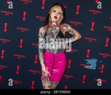 6. Juli 2024, London, Vereinigtes Königreich: Ellie Charnley AKA Sukinya nimmt an der NOM!NAL Rooftop Music Takeover im Smithfield Teil. (Credit Image: © Mario Mitsis/SOPA Images via ZUMA Press Wire) Stockfoto
