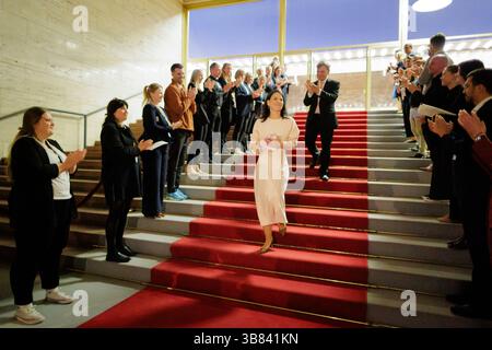Amtsuebergabe von Annalena Baerbock, Bundesaussenministerin A.D. an Johann Wadephul CDU, Bundesaussenminister. Berlin, 06.05.2025. Fotografiert im Auftrag des Auswaertigen Amtes Berlin Deutschland *** Amtsübergabe von Annalena Baerbock, ehemalige Bundesaußenministerin an Johann Wadephul CDU , Bundesaußenminister Berlin, 06 05 2025 fotografiert im Auftrag des Auswärtigen Amtes Berlin Deutschland Copyright: XThomasxTrutschel/AAX Stockfoto