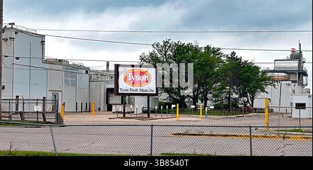 6. Mai 2024, Emporia, Kansas, USA: Die 328 Quadratmeter große Anlage, in der eine Reihe von speziellen Produktlösungen für gewürztes und mariniertes Fleisch, Schwein und Huhn hergestellt werden (Credit Image: © Mark Reinstein/ZUMA Press Wire) Stockfoto