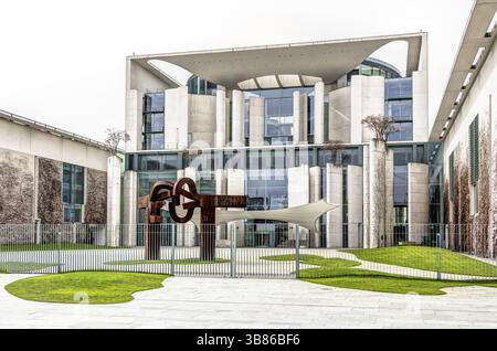 Regierungssitz - Bundeskanzleramt in Berlin Stockfoto