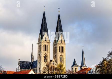 Kirche St. Stephan und St. Sixtus in Halberstadt, Deutschland, Europa Stockfoto