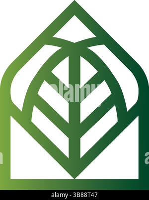 Logo für nachhaltige Architektur Stock Vektor
