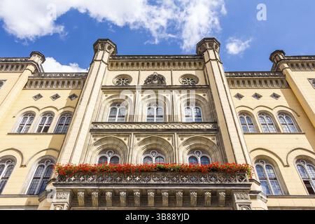 Rathaus am alten Marktplatz von Zittau in Sachsen, Deutschland, Europa Stockfoto
