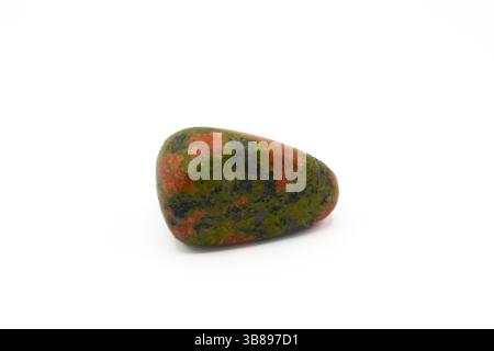 Unakite ist eine farbenfrohe Granitsorte, die nach den Bergen von Unaka benannt ist Stockfoto