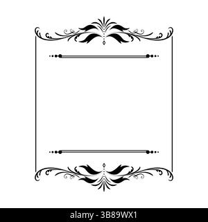 Dekorative Vintage-Rahmen und -Rahmen Stock Vektor