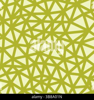 Abstrakter Vorlagenhintergrund. Limettenfarbe. Kompakte Dreiecksgröße. Schwere Linienstärke. Wiederholbares Muster. Nahtlose Vektorillustration. Stock Vektor
