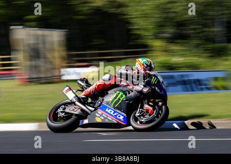 Portrush, Antrim, Nordirland. 7. Mai 2025; Briggs EquipmentNorth West 200 Motorcycle Race, Portrush, Antrim, Nordirland; North West 200 Training; Peter Hickman (8Ten Racing Motorrad BMW) war am schnellsten beim Superbike Training Credit: Action Plus Sports Images/Alamy Live News Stockfoto
