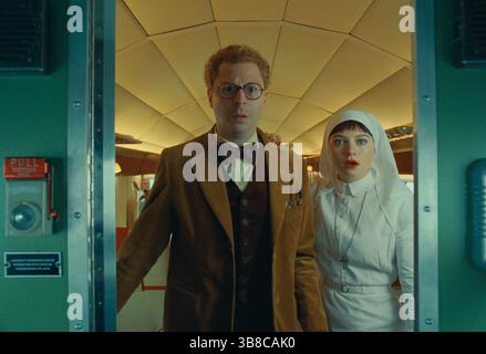 ERSCHEINUNGSDATUM: 6. Juni 2025. TITEL: Das phönizische Schema. STUDIO: Focus-Funktionen. DIREKTOR: Wes Anderson. HANDLUNG: Die Geschichte einer Familie und eines Familienunternehmens. MIT MICHAEL CERA als Bjorn, MIA THREAPLETON als Liesl. (Credit Image: © Focus Features/Entertainment Pictures/ZUMAPRESS.com) NUR REDAKTIONELLE VERWENDUNG! Nicht für kommerzielle ZWECKE! Stockfoto