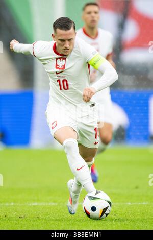 21. Juni 2024, Berlin, Deutschland: Piotr Zielinski aus Polen im Rahmen des Gruppenspiels der UEFA Euro 2024 zwischen Polen und Österreich im Olympiastadion in Berlin. (Foto: © Mateusz Slodkowski/ZUMA Press Wire) Stockfoto