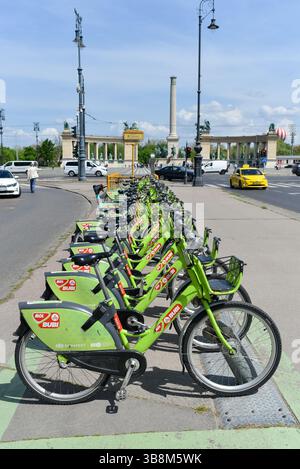 Budapest City Fahrradstand, Ungarn Stockfoto