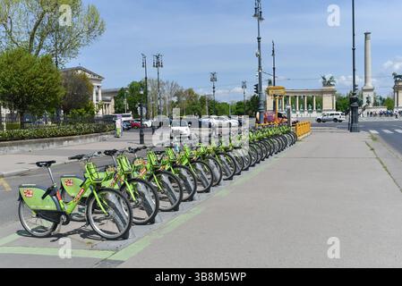 Budapest Fahrradständer, Ungarn. Stockfoto