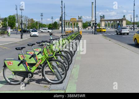 Budapest Fahrradständer, Ungarn Stockfoto