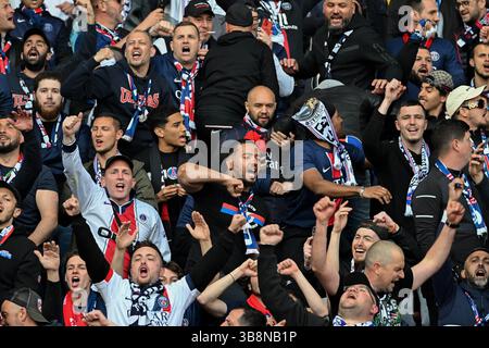 Paris, Frankreich. Mai 2025. Im zweiten Halbfinale der Champions League zwischen PSG und Arsenal im Parc des Princes, am 7. Mai 2025. Foto: Florian Poitout/ABACAPRESS.COM Credit: Abaca Press/Alamy Live News Stockfoto