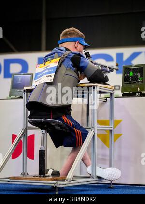 Rotterdam, Niederlande. August 2023. ROTTERDAM, NIEDERLANDE - 20. AUGUST: Joep van Lankveld aus den Niederlanden tritt am 20. August 2023 beim Para Shooting Event am 13. Tag der Para-Europameisterschaft 2023 beim Rotterdam Ahoy an. (Foto: Rene Nijhuis/BSR Agency) Credit: BSR Agency/Alamy Live News Stockfoto