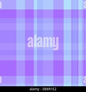 Simplicity Textil Textur Vektor, Pop nahtlose Hintergrund Plaid. Karomuster aus Schottenmuster in Indigo- und Blautönen. Stock Vektor