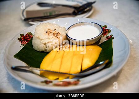 Mango Sticky Rice, Bangkok, Thailand Stockfoto