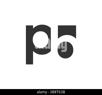 PB Creative geometrische Initial basiert auf modernem und minimalem Logo. Trendige Schriftarten mit Buchstabe p b. Universelles professionelles elegantes Techno-Vektor-Design. Stock Vektor