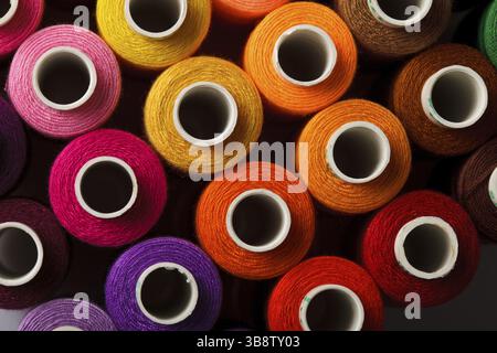 Sewing Threads bunten Hintergrund closeup Stockfoto