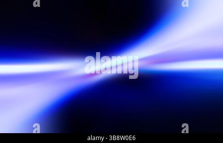 Farbenfrohe Lichtfunken mit leichter Textur. Orange Blaue auf dunkelblauem, abstraktem Hintergrund. Abstrakter Kristalleffekt. Holografisch Stockfoto