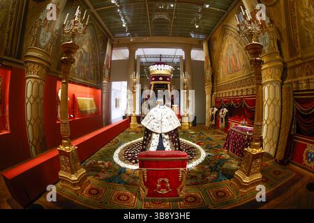 AUSSTELLUNG DIE LETZTE KRÖNUNG PRÄSENTIERT IM MOBILIER NATIONAL PARIS Stockfoto