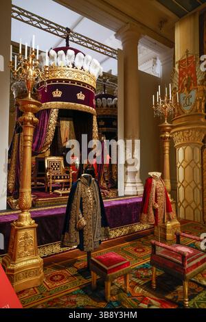 AUSSTELLUNG DIE LETZTE KRÖNUNG PRÄSENTIERT IM MOBILIER NATIONAL PARIS Stockfoto