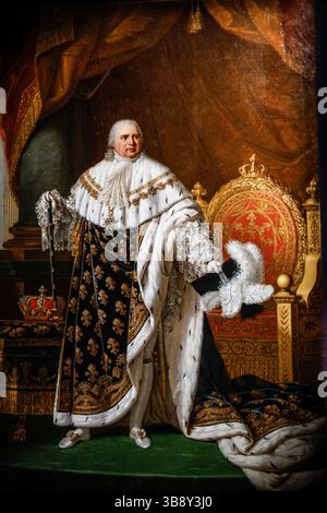 AUSSTELLUNG DIE LETZTE KRÖNUNG PRÄSENTIERT IM MOBILIER NATIONAL PARIS Stockfoto