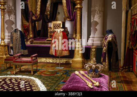 AUSSTELLUNG DIE LETZTE KRÖNUNG PRÄSENTIERT IM MOBILIER NATIONAL PARIS Stockfoto