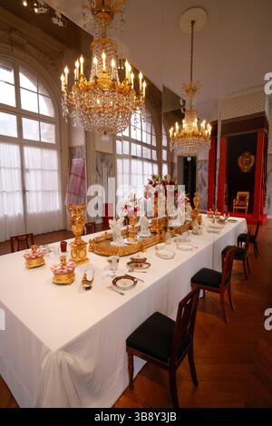 AUSSTELLUNG DIE LETZTE KRÖNUNG PRÄSENTIERT IM MOBILIER NATIONAL PARIS Stockfoto