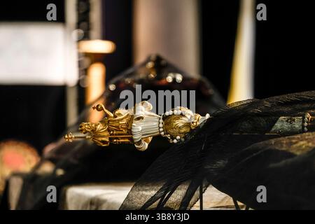 AUSSTELLUNG DIE LETZTE KRÖNUNG PRÄSENTIERT IM MOBILIER NATIONAL PARIS Stockfoto