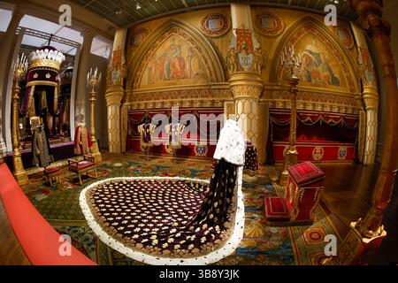 AUSSTELLUNG DIE LETZTE KRÖNUNG PRÄSENTIERT IM MOBILIER NATIONAL PARIS Stockfoto