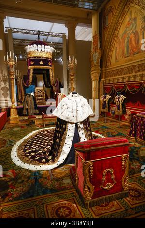 AUSSTELLUNG DIE LETZTE KRÖNUNG PRÄSENTIERT IM MOBILIER NATIONAL PARIS Stockfoto