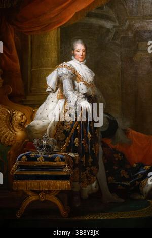 AUSSTELLUNG DIE LETZTE KRÖNUNG PRÄSENTIERT IM MOBILIER NATIONAL PARIS Stockfoto