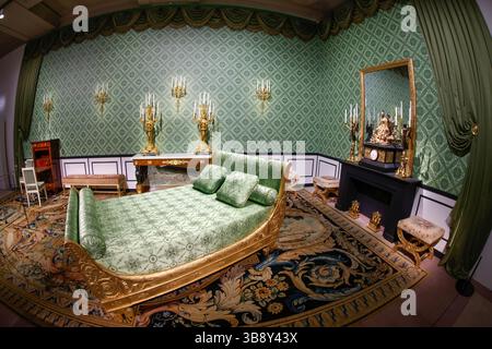 AUSSTELLUNG DIE LETZTE KRÖNUNG PRÄSENTIERT IM MOBILIER NATIONAL PARIS Stockfoto