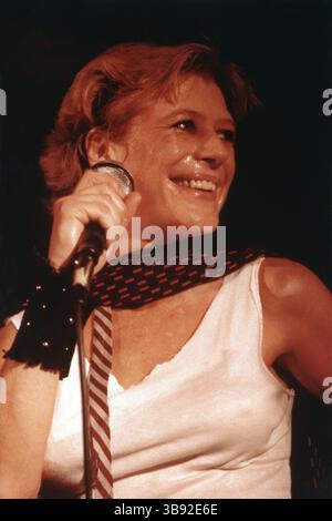 Marianne Faithfull, Wohnzimmer, Providence, Rhode Island, USA (Kreditbild: © Arthur D’Amario III/ZUMA Press Wire) Stockfoto