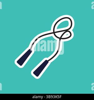 Jump-Seil-Fitness-Symbol. Vektorabbildung Stock Vektor