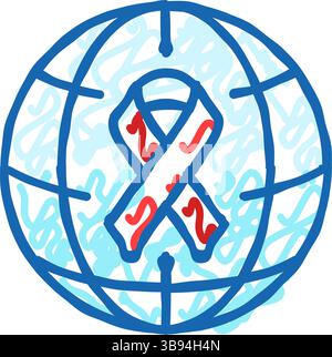 Diabeteswelttag-Ikone-Illustration Stock Vektor