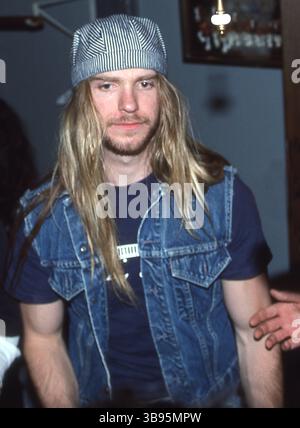 Fern Park, Florida, USA: OZZY OSBOURNE - ZAKK WYLDE spielt eine Gitarrenklinik und tritt mit lokalen Musikern in der Station auf - 15. August 1992 (Bild: © Christopher Helton Via ZUMA Press Wire) Stockfoto