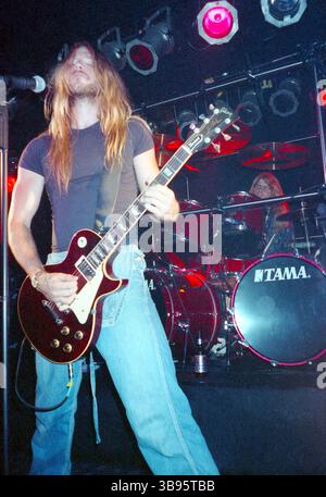 Fern Park, Florida, USA: OZZY OSBOURNE - ZAKK WYLDE spielt eine Gitarrenklinik und tritt mit lokalen Musikern in der Station auf - 15. August 1992 (Bild: © Christopher Helton Via ZUMA Press Wire) Stockfoto
