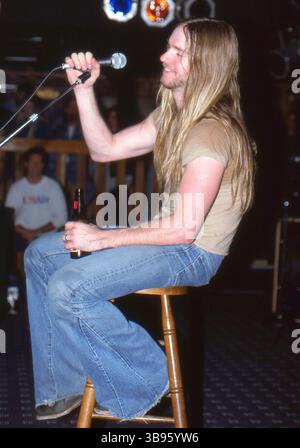 Fern Park, Florida, USA: OZZY OSBOURNE - ZAKK WYLDE spielt eine Gitarrenklinik und tritt mit lokalen Musikern in der Station auf - 15. August 1992 (Bild: © Christopher Helton Via ZUMA Press Wire) Stockfoto