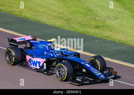 31. März 2023, Melbourne, Victoria, Australien: MELBOURNE, AUSTRALIEN – MÄRZ 31: Victor Martins von Art Grand Prix in F2 beim Grand Prix der Formel 1 in Australien 2023 am 31. März 2023 (Bild: © Chris Putnam/ZUMA Press Wire) Stockfoto