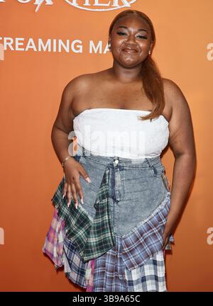 Los Angeles, USA. Mai 2025. Genesis Denise Hale kommt am Donnerstag, den 8. Mai 2025, zur Chi Staffel 7 im St Helen's House in Los Angeles, KALIFORNIEN. (Foto: Juan Pablo Rico/SIPA USA) Credit: SIPA USA/Alamy Live News Stockfoto